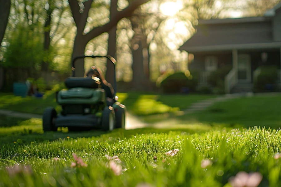 self propelled electric lawnmower